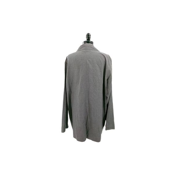 The Works Saks Fifth Avenue Women Long Sleeve Collared Shirt Gray Size 12 - Picture 4 of 12